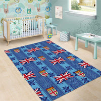 Fiji Masi Tapa Area Rug Coat Of Arms - Polynesian Pride