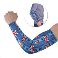 Fiji Masi Tapa Arm Sleeves Coat Of Arms - Polynesian Pride