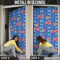Fiji Masi Tapa Door Cover Coat Of Arms - Polynesian Pride