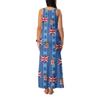 Fiji Masi Tapa Family Matching Tank Maxi Dress and Hawaiian Shirt Coat Of Arms LT05 - Polynesian Pride
