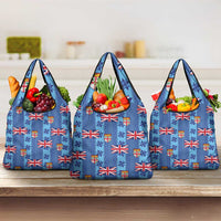 Fiji Masi Tapa Grocery Bag Coat Of Arms - Polynesian Pride