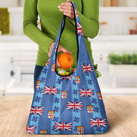 Fiji Masi Tapa Grocery Bag Coat Of Arms - Polynesian Pride