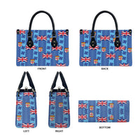 Fiji Masi Tapa Leather Bag Coat Of Arms - Polynesian Pride