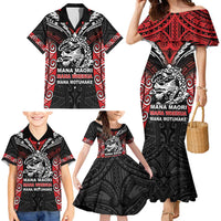 Aotearoa Mana Maori Family Matching Mermaid Dress and Hawaiian Shirt Toitu Te Tiriti LT05 - Polynesian Pride