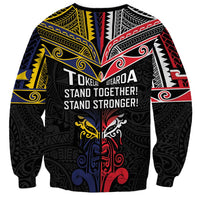 Tokelau And Aotearoa Sweatshirt Together For Te Tiriti O Waitangi LT05 - Polynesian Pride