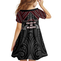 Aotearoa Family Matching Off The Shoulder Long Sleeve Dress and Hawaiian Shirt Proud To Be Maori LT05 - Polynesian Pride