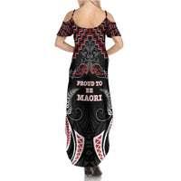 Aotearoa Family Matching Summer Maxi Dress and Hawaiian Shirt Proud To Be Maori LT05 - Polynesian Pride