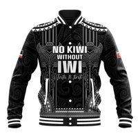 Aotearoa Toitu Te Tiriti Baseball Jacket No Kiwi Without Iwi