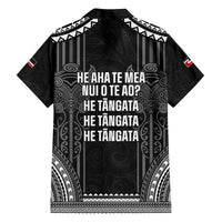 Aotearoa Toitu Te Tiriti Family Matching Off The Shoulder Long Sleeve Dress and Hawaiian Shirt No Kiwi Without Iwi LT05 - Polynesian Pride