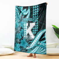 Hawaii Kapolei High School Blanket Tribal Tattoo With Hibiscus Flowers