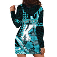 Personalised Hawaii Kapolei High School Hoodie Dress Tribal Tattoo With Hibiscus Flowers LT05 - Polynesian Pride