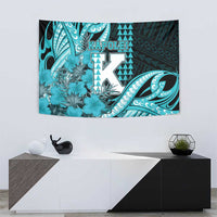 Hawaii Kapolei High School Tapestry Tribal Tattoo With Hibiscus Flowers