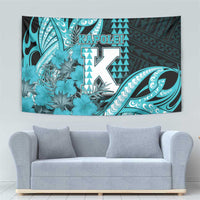 Hawaii Kapolei High School Tapestry Tribal Tattoo With Hibiscus Flowers