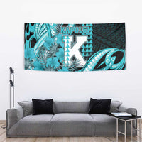 Hawaii Kapolei High School Tapestry Tribal Tattoo With Hibiscus Flowers