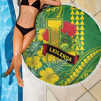 Hawaii Leilehua High School Beach Blanket Tribal Tattoo With Hibiscus Flowers
