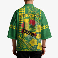 Personalised Hawaii Leilehua High School Kimono Tribal Tattoo With Hibiscus Flowers