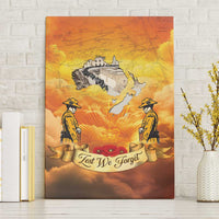 New Zealand And Australia ANZAC Day Canvas Wall Art Sinai Palestine Campaign Lest We Forget LT05 Without Frame Orange - Polynesian Pride