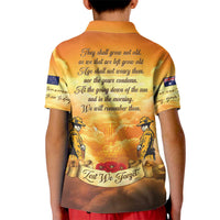 New Zealand And Australia ANZAC Day Kid Polo Shirt Sinai Palestine Campaign Lest We Forget LT05 - Polynesian Pride