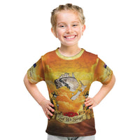 New Zealand And Australia ANZAC Day Kid T Shirt Sinai Palestine Campaign Lest We Forget LT05 Orange - Polynesian Pride