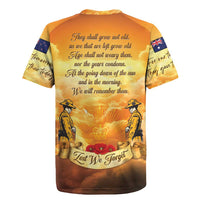 New Zealand And Australia ANZAC Day Rugby Jersey Sinai Palestine Campaign Lest We Forget LT05 - Polynesian Pride