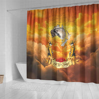 New Zealand And Australia ANZAC Day Shower Curtain Sinai Palestine Campaign Lest We Forget LT05 - Polynesian Pride
