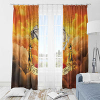 New Zealand And Australia ANZAC Day Window Curtain Sinai Palestine Campaign Lest We Forget LT05 - Polynesian Pride