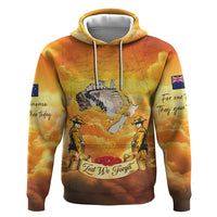 New Zealand And Australia ANZAC Day Zip Hoodie Sinai Palestine Campaign Lest We Forget LT05 Pullover Hoodie Orange - Polynesian Pride