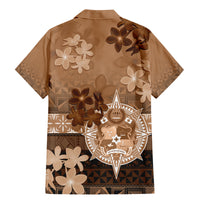 Tonga Emancipation Day Family Matching Mermaid Dress and Hawaiian Shirt Tongan Kupesi Ngatu Pattern Vintage Style LT05 - Polynesian Pride