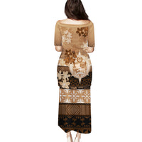 Tonga Emancipation Day Puletasi Tongan Kupesi Ngatu Pattern Vintage Style