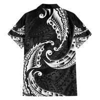 AAPI Heritage Month Family Matching Short Sleeve Bodycon Dress and Hawaiian Shirt American Samoa Polynesian Tribal Wave LT05 - Polynesian Pride