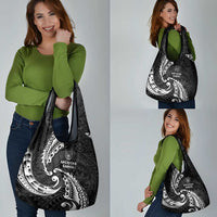 AAPI Heritage Month Grocery Bag American Samoa Polynesian Tribal Wave