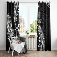 AAPI Heritage Month Window Curtain American Samoa Polynesian Tribal Wave