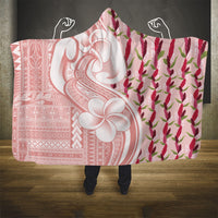 Samoa Teuila Hooded Blanket Pink Samoan Siapo Motifs