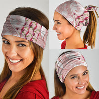 Samoa Teuila Neck Gaiter Pink Samoan Siapo Motifs