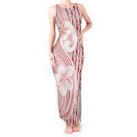 Samoa Teuila Tank Maxi Dress Pink Samoan Siapo Motifs