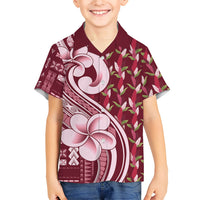 Samoa Teuila Family Matching Mermaid Dress and Hawaiian Shirt Maroon Samoan Siapo Motifs