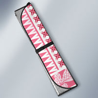 Samoa Teuila Auto Sun Shade White Samoan Siapo Motifs