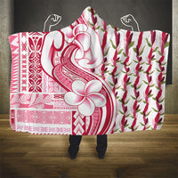 Samoa Teuila Hooded Blanket White Samoan Siapo Motifs