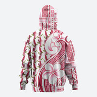 Samoa Teuila Hoodie White Samoan Siapo Motifs