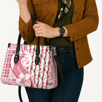 Samoa Teuila Leather Bag White Samoan Siapo Motifs