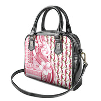Samoa Teuila Shoulder Handbag White Samoan Siapo Motifs