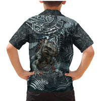 Hawaii Mo'o Lizard God Family Matching Mermaid Dress and Hawaiian Shirt Polynesian Style LT05 - Polynesian Pride