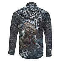 Hawaii Mo'o Lizard God Family Matching Mermaid Dress and Hawaiian Shirt Polynesian Style LT05 - Polynesian Pride