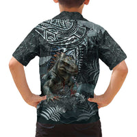 Hawaii Mo'o Lizard God Family Matching Off Shoulder Maxi Dress and Hawaiian Shirt Polynesian Style LT05 - Polynesian Pride