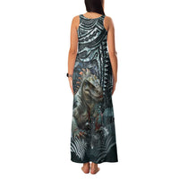 Hawaii Mo'o Lizard God Family Matching Tank Maxi Dress and Hawaiian Shirt Polynesian Style LT05 - Polynesian Pride
