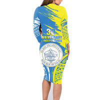 Palau Independence Day Family Matching Long Sleeve Bodycon Dress and Hawaiian Shirt Happy 30th Anniversary LT05 - Polynesian Pride