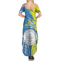 Palau Independence Day Family Matching Summer Maxi Dress and Hawaiian Shirt Happy 30th Anniversary LT05 - Polynesian Pride