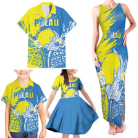 Palau Independence Day Family Matching Tank Maxi Dress and Hawaiian Shirt Happy 30th Anniversary LT05 - Polynesian Pride