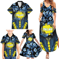 Personalised Palau Family Matching Summer Maxi Dress and Hawaiian Shirt Polynesian Dolphin Tropical Hibiscus Style LT05 - Polynesian Pride