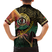 Vanuatu Espiritu Santo Island Family Matching Summer Maxi Dress and Hawaiian Shirt Beach Landscape LT05 - Polynesian Pride